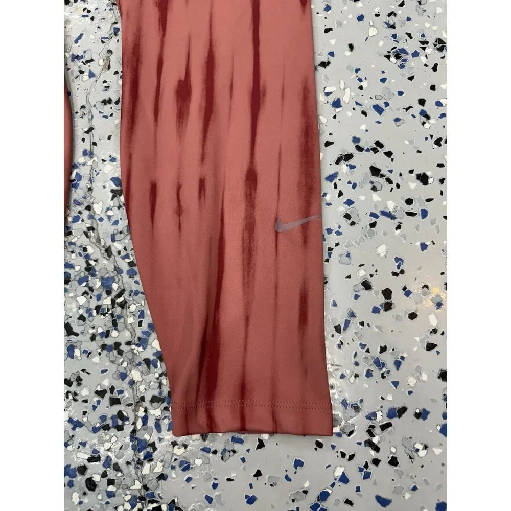 New Women Nike One Gentle Support High-Waisted 7/8 Leggings Pattern FZ7272-634 S